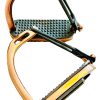 Rose Gold Peacock Safety Stirrups side