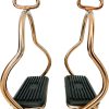 Rose Gold Gloss Double Bend Stirrups side view
