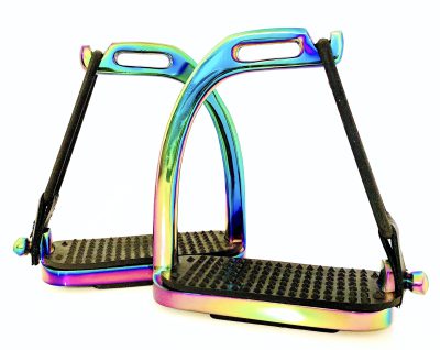 Rainbow Peacock Safety Stirrups