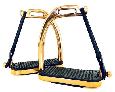 Rose Gold Peacock Safety Stirrups