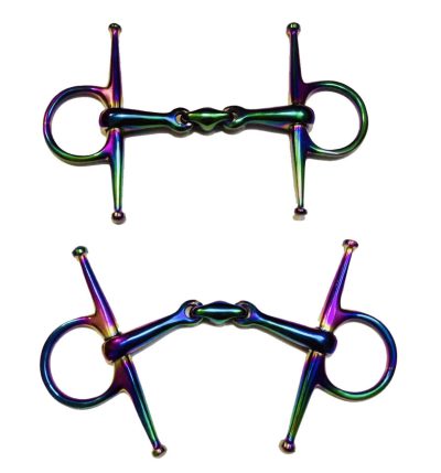 Full Cheek Brass Copper Mix Joint snaffle bit