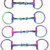 Rainbow Jointed Egg Butt Snaffle Bit 1