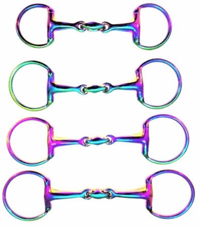 Rainbow Jointed Egg Butt Snaffle Bit 1
