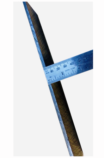 Twisted bar thickness