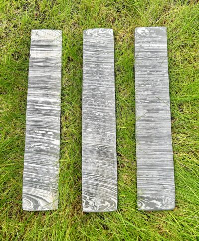 Firestorm Pattern Damascus Steel Billet Bar