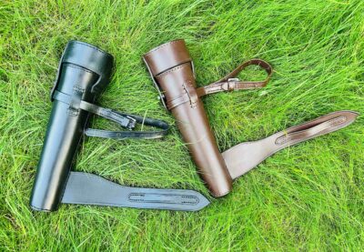 Saddle Hip Flask with Leather Case