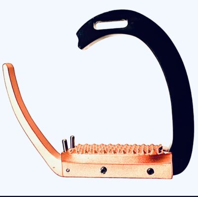 Black & Rose Gold Horse Safety Stirrup Irons Quick Release Stability Aluminium Stirrup 4.75"