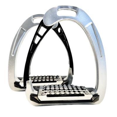 Silver Light weight Horse Safety Stirrup Irons Quick Release Stability Aluminium Stirrup 4.75"